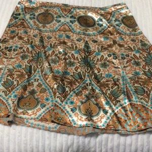 Nicole Miller flower motif skirt